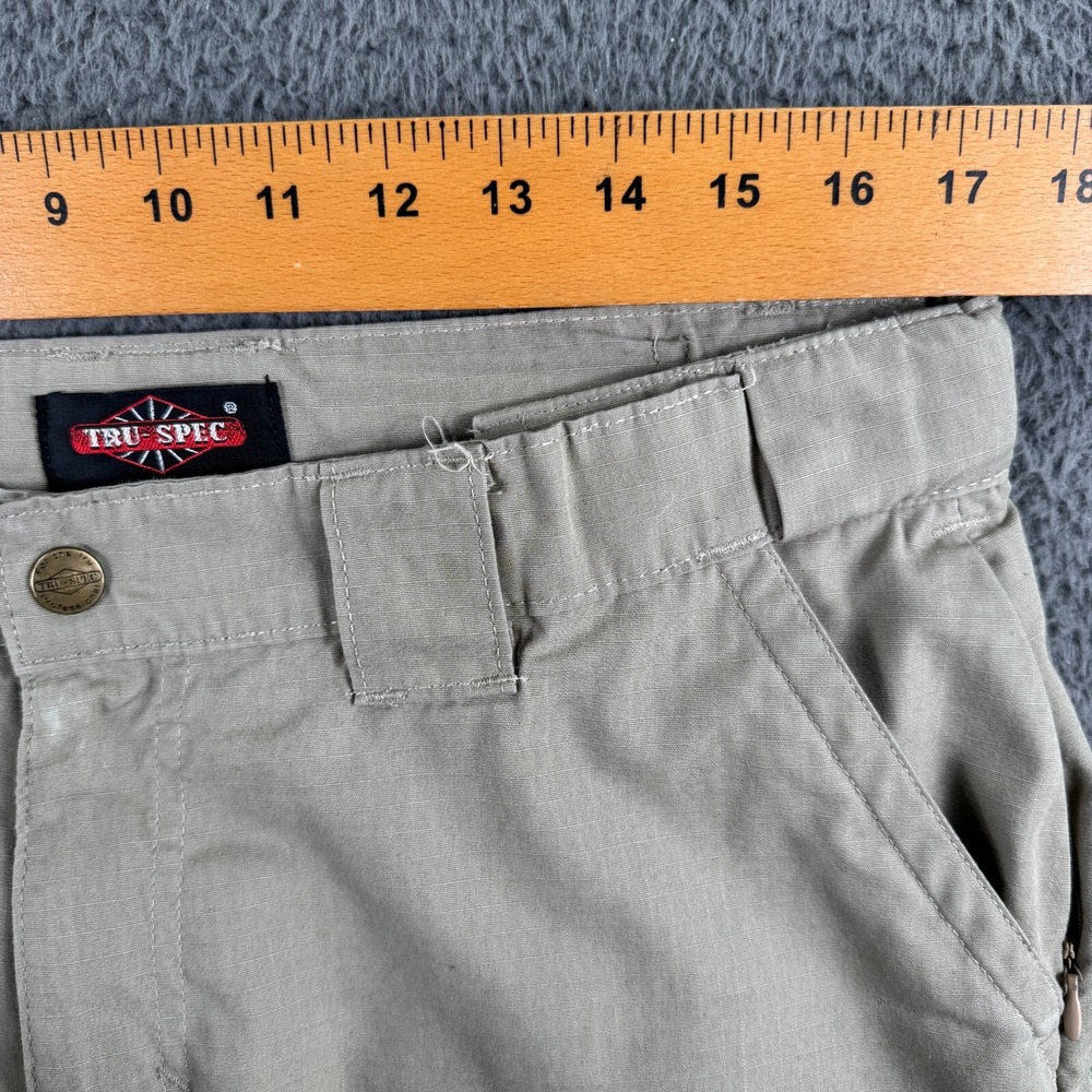 True Spec Tactical Pants Women 14 Rip Stop Cargo Adjustable Beige Hiking Securit - Picture 4 of 16